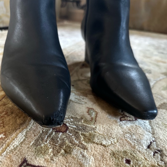 Franco Sarto Women’s Sandria Bootie Ankle Black Leather Size 9.5 - Picture 8 of 17